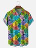 Moisture Wicking Vintage Botanical Chest Pocket Hawaiian Shirt