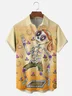 Hardaddy x Woulstain Creado Moisture-wicking Skeleton Puppet Art Chest Pocket Casual Shirt
