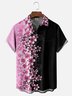 Moisture Wicking Japanese Culture Gradient Sakura Chest Pocket Hawaiian Shirt
