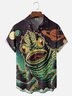 Moisture-Wicking Monster Universe Chest Pocket Hawaiian Shirt