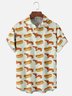 Moisture Wicking Vintage Hot Dog Dachshund Chest Pocket Hawaiian Shirt