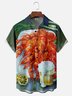 Moisture Wicking Beer Festival Lobster Art Chest Pocket Hawaiian Shirt