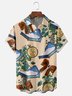 Hardaddy X Emmar Studio Moisture Wicking Vintage Botanical Clock Bed Chest Pocket Hawaiian Shirt