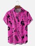 Moisture-wicking Rock Roll Music Guitar Chest Pocket Casual Shirt