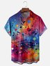 Moisture-wicking Music Notes Chest Pocket Casual Shirt