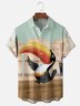 Moisture Wicking Toucan Chest Pocket Hawaiian Shirt
