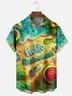 Moisture-wicking Watermelon Retirement VacationChest Pocket Hawaiian Shirt