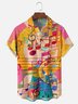 Moisture-wicking Music Notes Chest Pocket Casual Shirt
