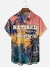 Moisture Wicking Retired Not My Problem Anymore Coconut Tree Chest Pocket Hawaiian Shirt