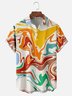 Moisture-wicking Art Abstract Paint Chest Pocket Casual Shirt