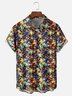 Moisture Wicking Art Gradient Dots Chest Pocket Hawaiian Shirt