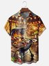 Moisture-wicking Party BBQ Fun Grill Chest Pocket Casual Shirt