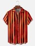 Moisture-wicking Geometric Abstract Stripes Chest Pocket Casual Shirt