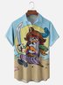 Hardaddy x John Nelson Moisture Wicking Vintage Pirate Chest Pocket Hawaiian Shirt
