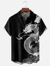 Moisture-wicking Dragon Chest Pocket Casual Shirt