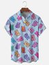 Moisture-wicking Cartoon Bear Chest Pocket Hawaiian Shirt