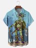 Hardaddy x John Nelson Moisture-wicking Medusa Warrior Chest Pocket Hawaiian Shirt