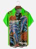 Hardaddy x Emmar Studio Moisture-wicking Flowers Plants Reptiles Art Fun Chest Pocket Hawaiian Shirt