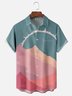 Hardaddy X Stephen Wade Moisture-wicking Landscape Mountain Chest Pocket Hawaiian Shirt