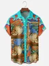 Hardaddy x Emmar Studio Moisture-wicking Creative Texture Skull Retro Art Chest Pocket Casual Shirt