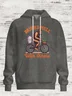 Retro Text Slogan Beer Bigfoot Casual Hoodie Sweatshirt