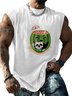 Hardaddy X Kimprut Imut Mens Crewneck Tank Tops Halloween Watermelon Cocktail Beach Sleeveless Shirt