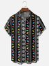 Christmas Light Chest Pocket Short Sleeve Casual Shirt