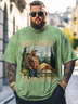 Big Size Men's Trump "Make America Camp Again" Loose T-shirt
