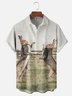 Hardaddy x Mikekoubou Moisture-wicking Funny Bunny Mr. Chest Pocket Hawaiian Shirt