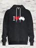 I Love Australian Culture Hoodie Sweatshirt