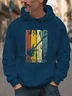 Retro Rock Gradient Guitar Geometric Hoodie Sweatshirt