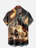 Moisture-wicking Jurassic World Dinosaur Chest Pocket Hawaiian Shirt