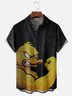 Moisture Wicking Funny Duck Chest Pocket Hawaiian Shirt