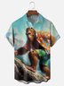 Moisture Wicking Hiking Bigfoot Chest Pocket Hawaiian Shirt