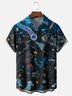 Moisture-wicking Marine Plankton Chest Pocket Hawaiian Shirt