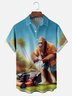 Moisture Wicking Garden Weeder Bigfoot Chest Pocket Hawaiian Shirt