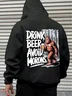 Beer Bigfoot Casual Hoodie Sweatshirt