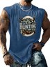 Mens Crewneck Tank Tops Duck Hunting Beach Sleeveless Shirt