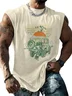 Mens Crewneck Tank Tops Jeep Beach Sleeveless Shirt