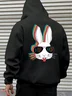 Hardaddy X Valentina Bjekovic Hip Hop Rabbit Casual Hoodie Sweatshirt