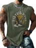 Mens Crewneck Tank Tops Duck Hunting Beach Sleeveless Shirt
