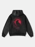Viking Gradient Color Totem Crow Hoodie Sweatshirt