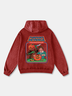 Vintage Distressed Halloween Pumpkin Character Poster Hoodie Sweatshirt