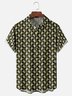 Hardaddy x Anna Lynne Moisture-wicking Fun Mini Skull Print Chest Pocket Casual Shirt