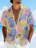 Moisture-wicking Palm Tree Chest Pocket Hawaiian Shirt