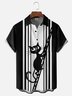 Moisture Wicking Cat Ladder Pompom Chest Pocket Bowling Shirt