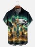 Moisture Wicking Eagles Chest Pocket Hawaiian Shirt