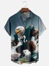 Moisture Wicking Eagles Chest Pocket Hawaiian Shirt