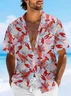 Moisture-wicking Lobster Festival Chest Pocket Hawaiian Shirt