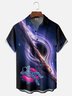 Hardaddy X Digital Carbine Moisture-wicking Universe Astronauts Roaming Black Hole Chest Pocket Hawaiian Shirt